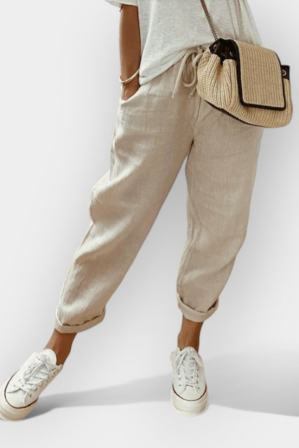 Lehké lněné kalhoty