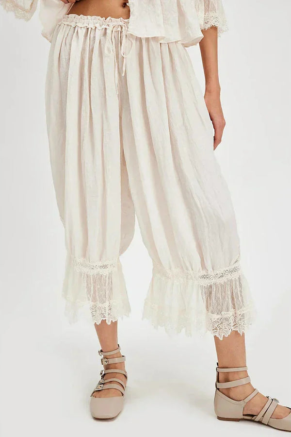 Boho krajkové kalhoty