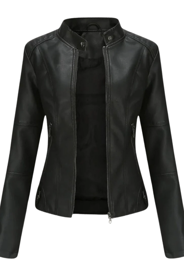 Lessy | Elegantní bunda z umělé kůže