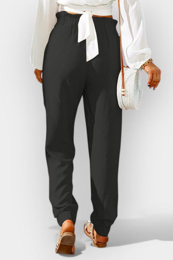 Dámské kalhoty s vysokým pasem