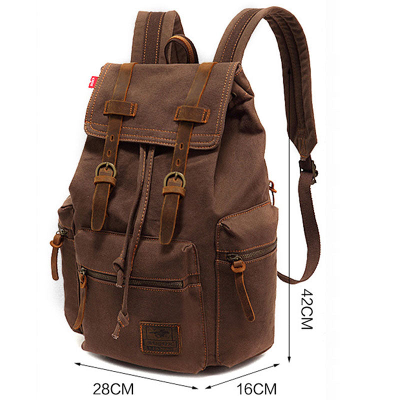 Jackson™ - Vintage batoh s vícenásobnými kapsami a klopou