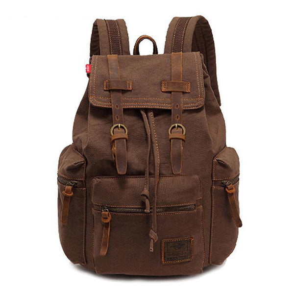 Jackson™ - Vintage batoh s vícenásobnými kapsami a klopou
