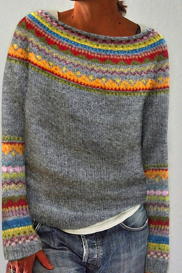 Emily™ - Pohodlný retro svetr