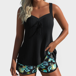 Tankini set s květinovými vzory