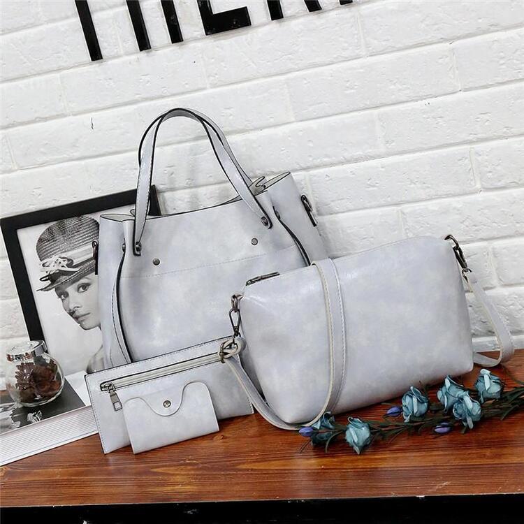 LUISE™ | 4 Sada vintage tašek vyrobených z eko-kůže