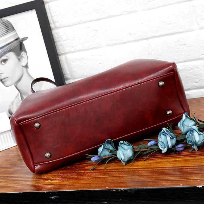 LUISE™ | 4 Sada vintage tašek vyrobených z eko-kůže