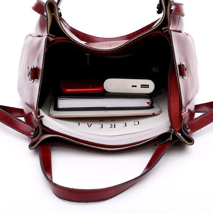 LUISE™ | 4 Sada vintage tašek vyrobených z eko-kůže