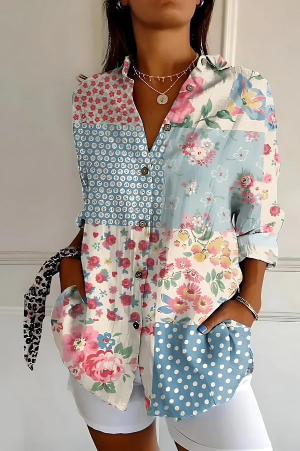 Viviana | Květinová vlna halenka