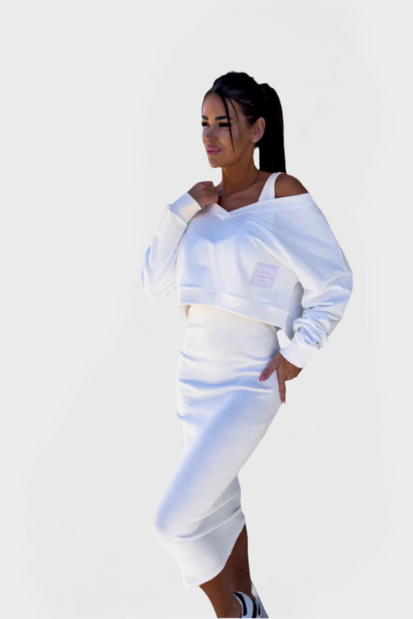 Letní set s mikinou a šaty pro pohodlí a styl