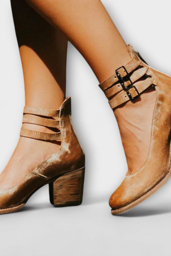 Marisa - Dámské boty s trojitým páskem