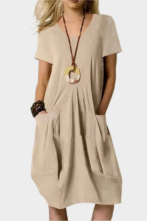 Vzdušné dlouhé šaty s kapsami