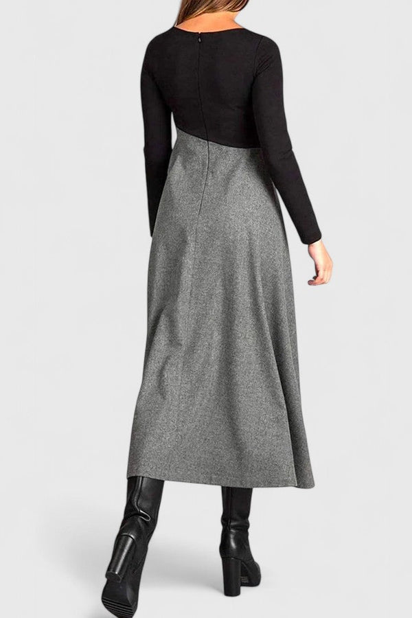 Janet | Elegantní maxi šaty s dlouhým rukávem