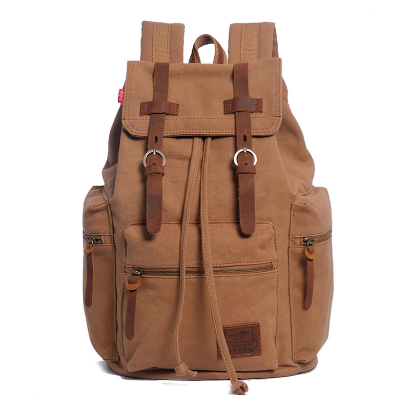 Jackson™ - Vintage batoh s vícenásobnými kapsami a klopou