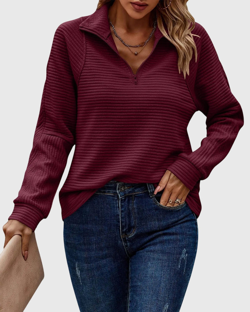 Abigail™ | Elegantní svetr se zipem