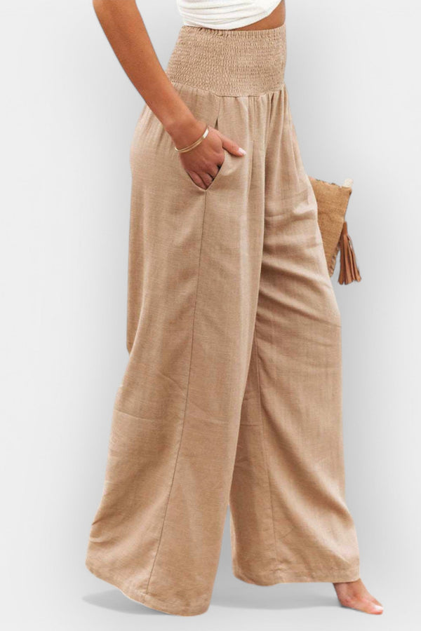 Pohodlné široké kalhoty