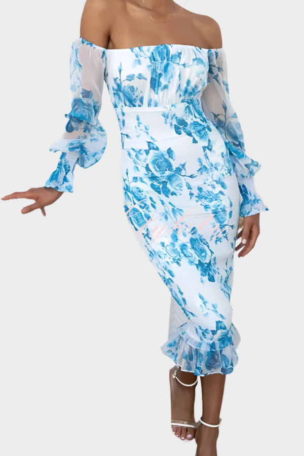 Sladké květinové midi šaty