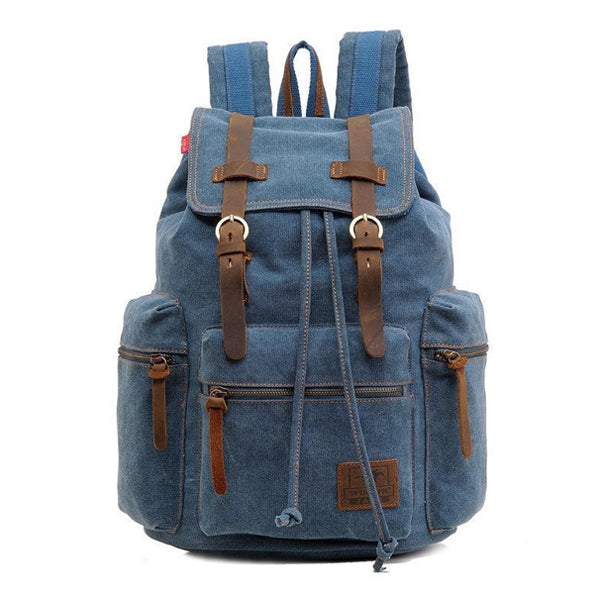 Jackson™ - Vintage batoh s vícenásobnými kapsami a klopou