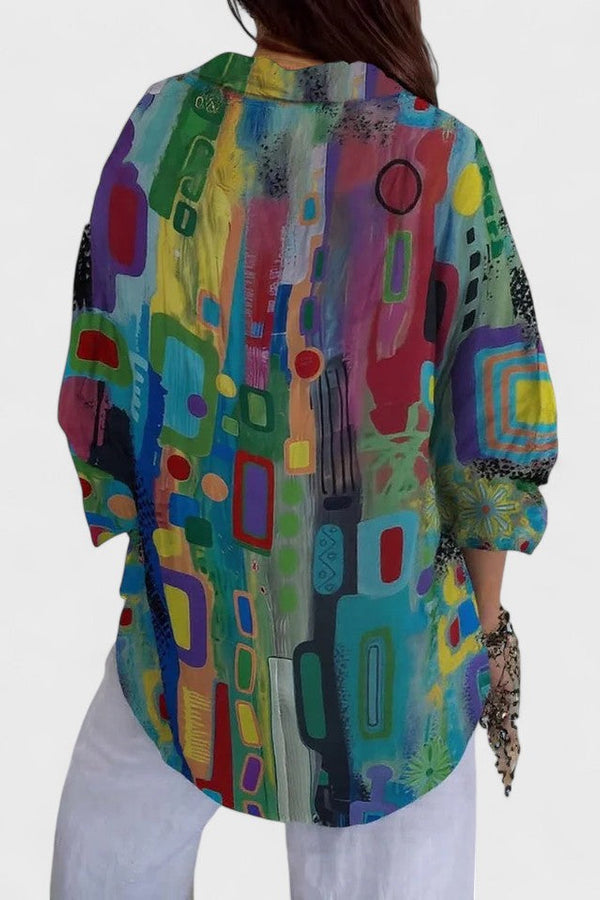 Rose™ | Elegantní geometrický vzor halenka