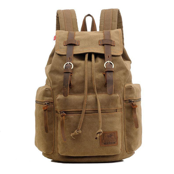 Jackson™ - Vintage batoh s vícenásobnými kapsami a klopou