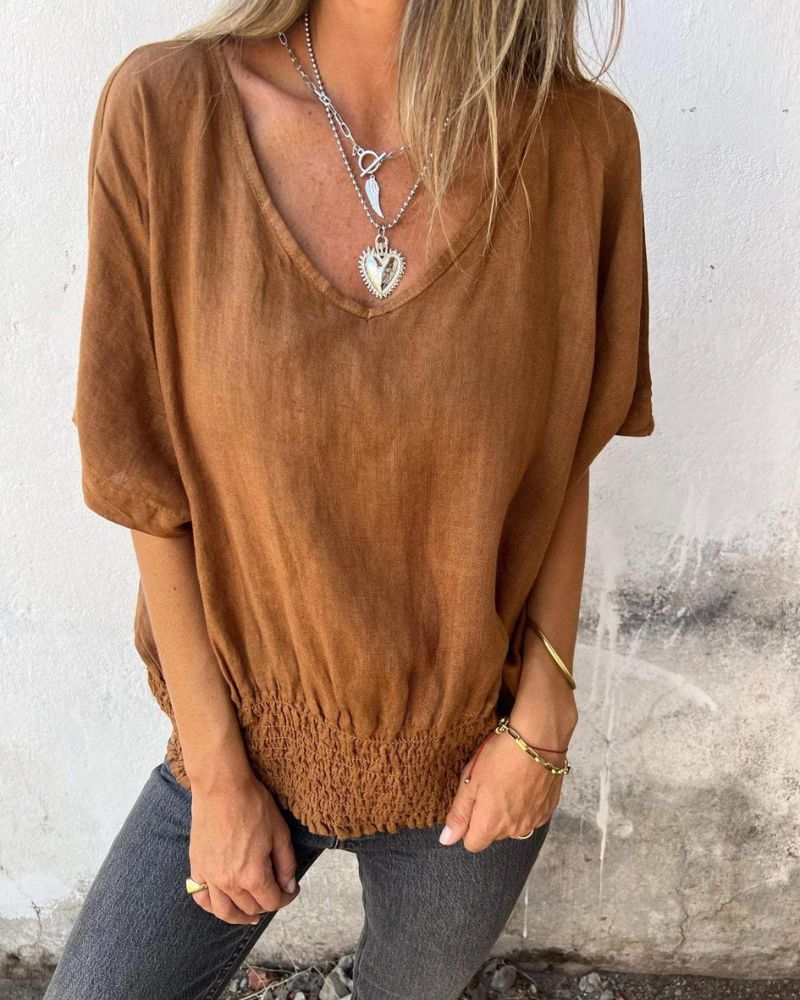 LENNOX – TRIČKO S ÚZKÝM VÝSTŘIHEM DO V NECK
