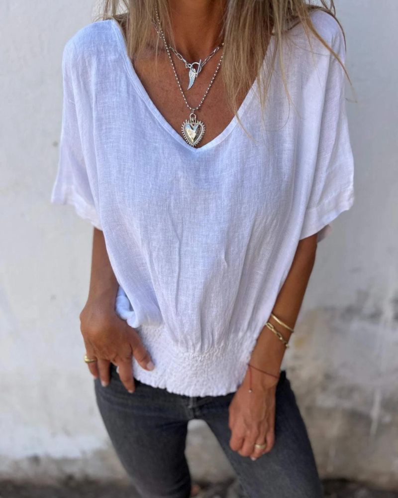 LENNOX – TRIČKO S ÚZKÝM VÝSTŘIHEM DO V NECK