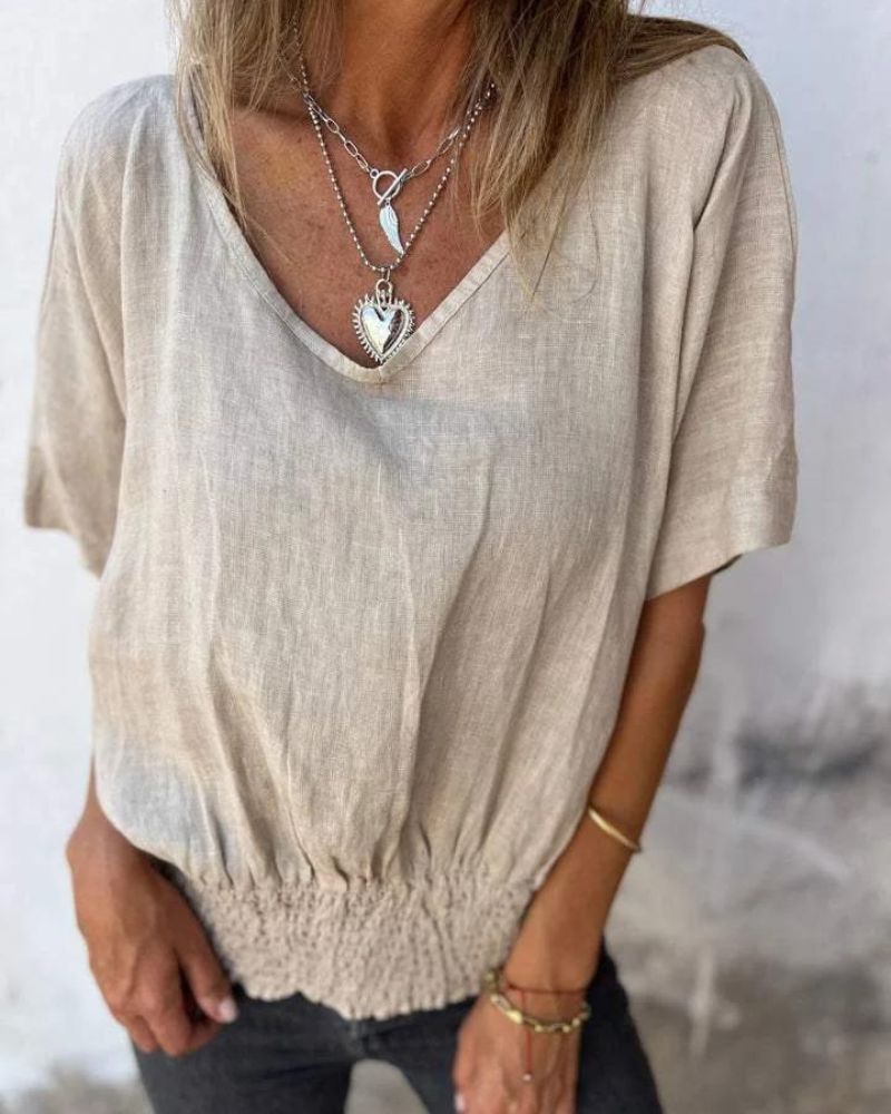 LENNOX – TRIČKO S ÚZKÝM VÝSTŘIHEM DO V NECK