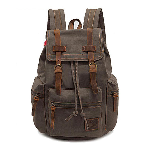 Jackson™ - Vintage batoh s vícenásobnými kapsami a klopou