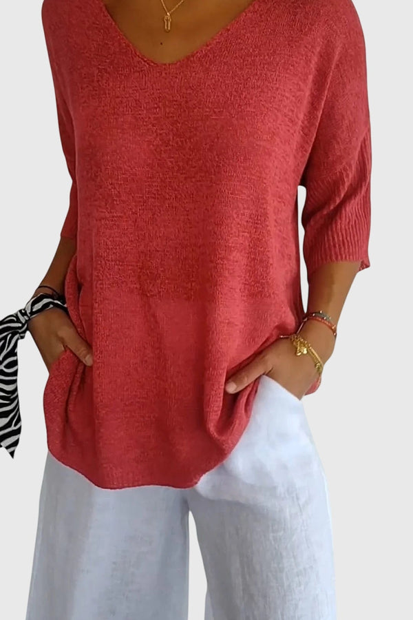 Cassandra™ | Elegantní top s výstřihem do V