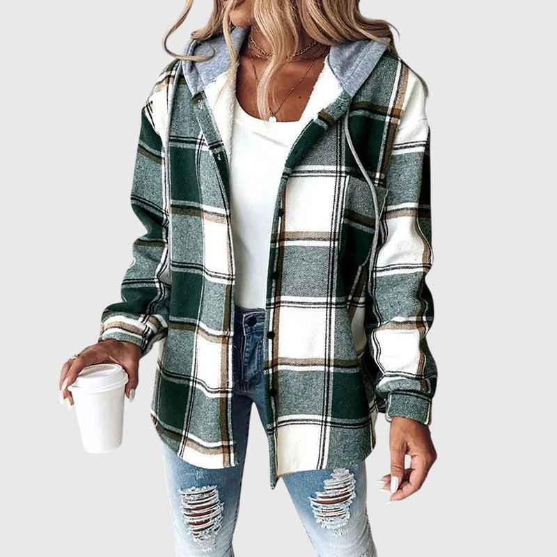 Martina™ | Dámská bunda s knoflíkovou légou z síťoviny