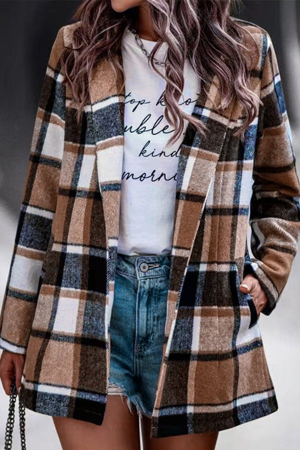 Avery™ - Vintage kostkované sako