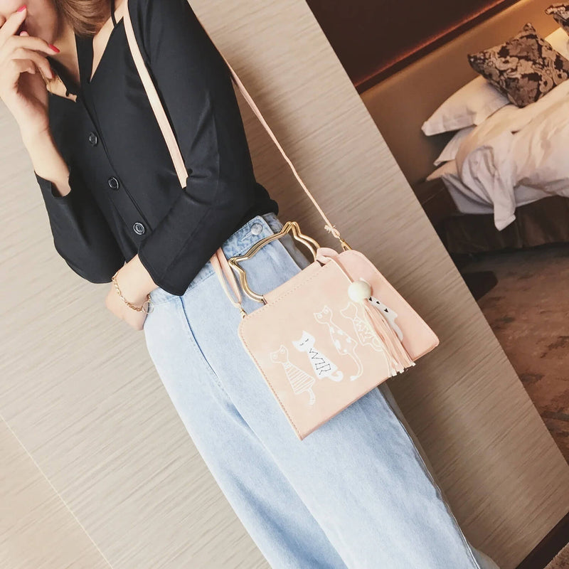 Layla™ - Stylová roztomilá kabelka s kočičím motivem