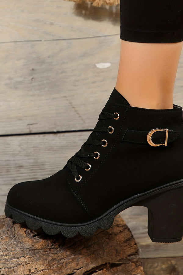 Yael - Luxusní šněrovací lodičky kozačky