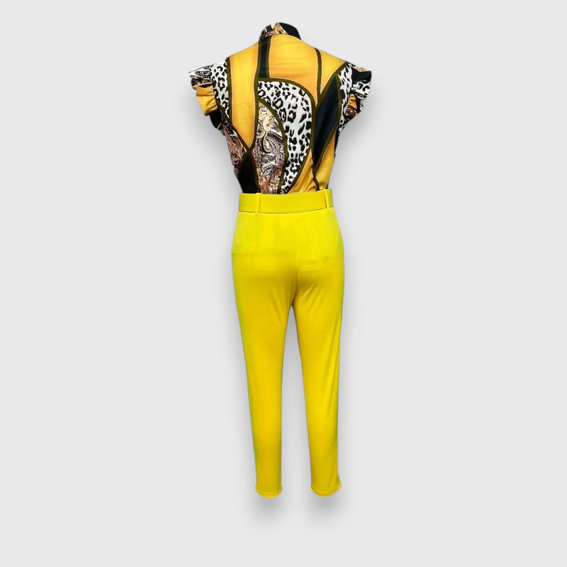 Dvoudílná sada s moderním leopardím vzorem