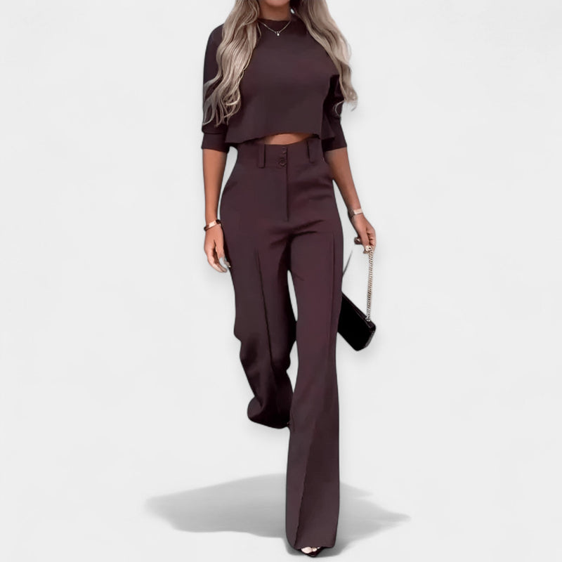 Crop top a kalhotový set