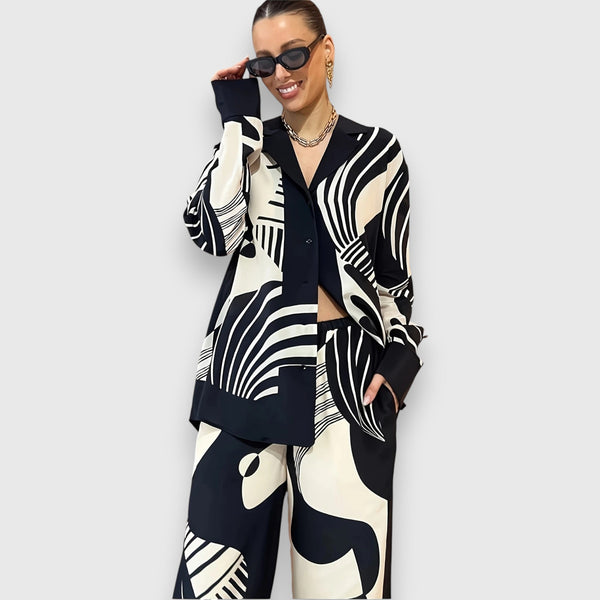 Dvoudílná sada s elegantním geometrickým designem