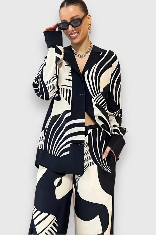 Dvoudílná sada s elegantním geometrickým designem