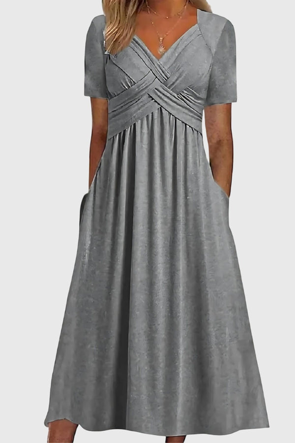 Viola™ | Midi šaty s kontrolou břicha