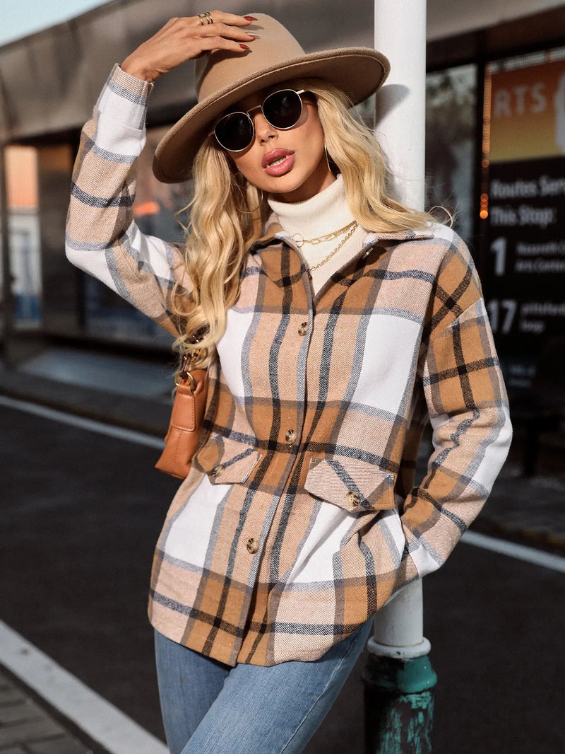 Kelly | Stylové kostkované sako