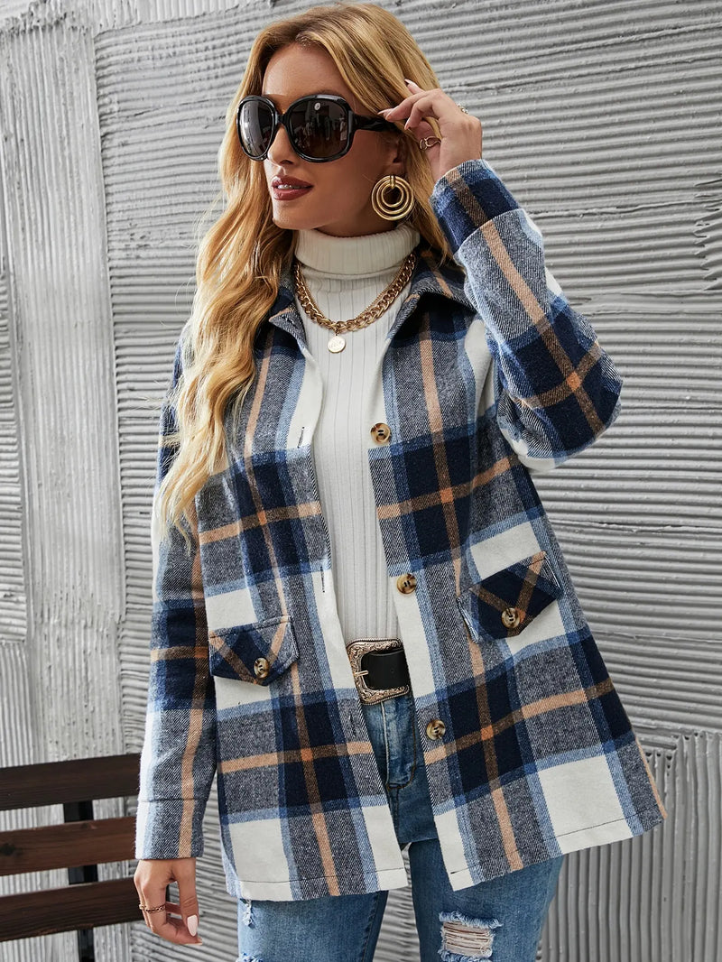 Kelly | Stylové kostkované sako