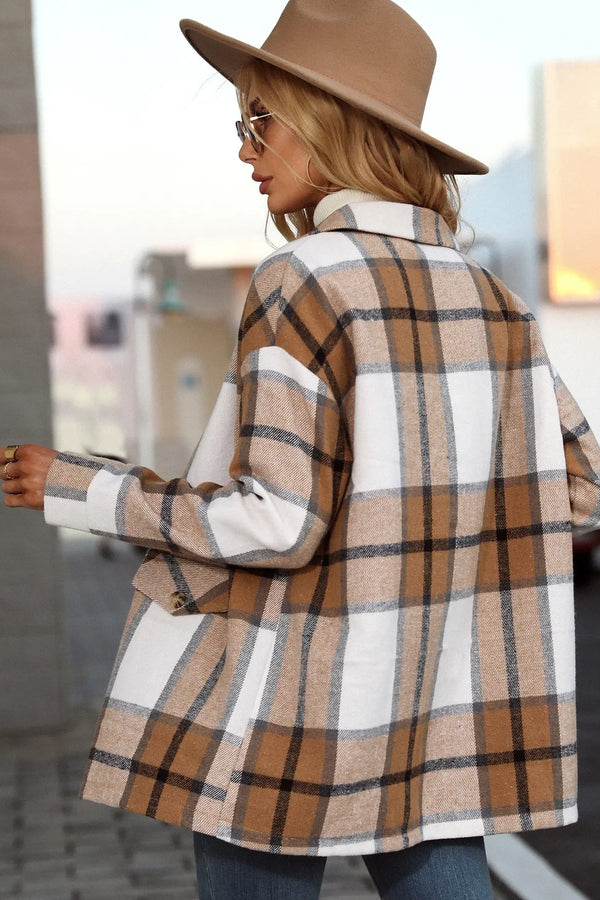 Kelly | Stylové kostkované sako