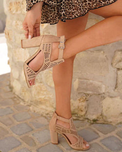 Ameline | Khaki podpatky