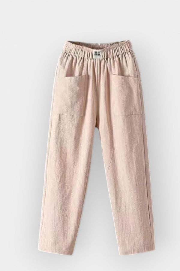 Pohodlné lněné kalhoty