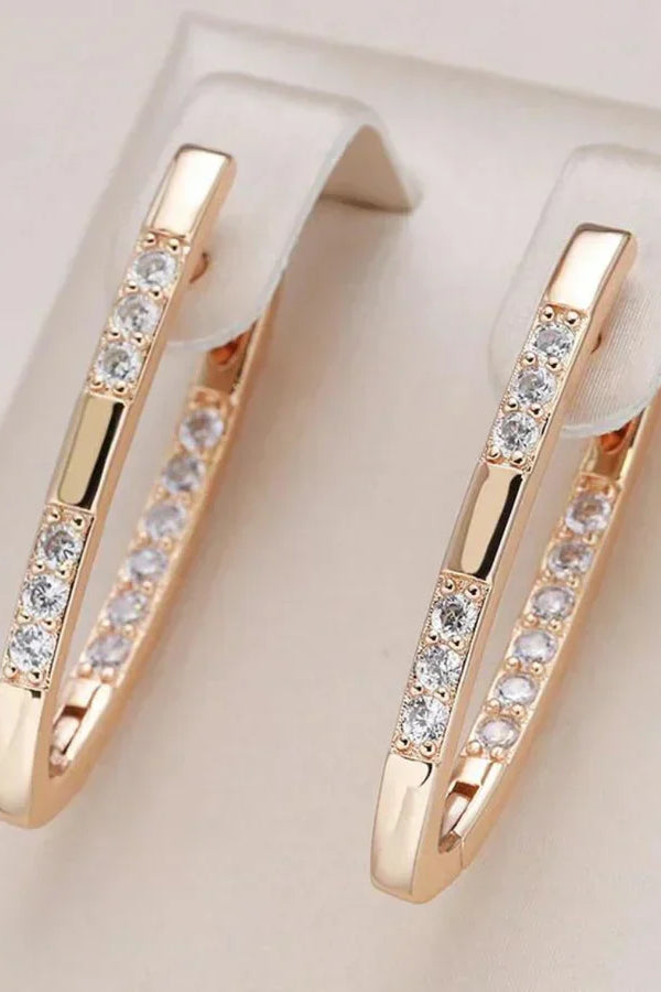 Nádherné náušnice se zirkonií | bílé zlato