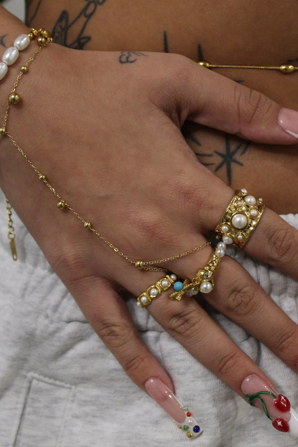 Nastavitelný prsten Serene Gold