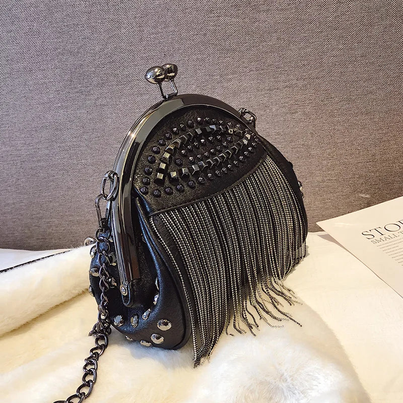 Kabelka Lina™ s uzávěrem Kiss-Lock | Retro elegantní nezbytnost