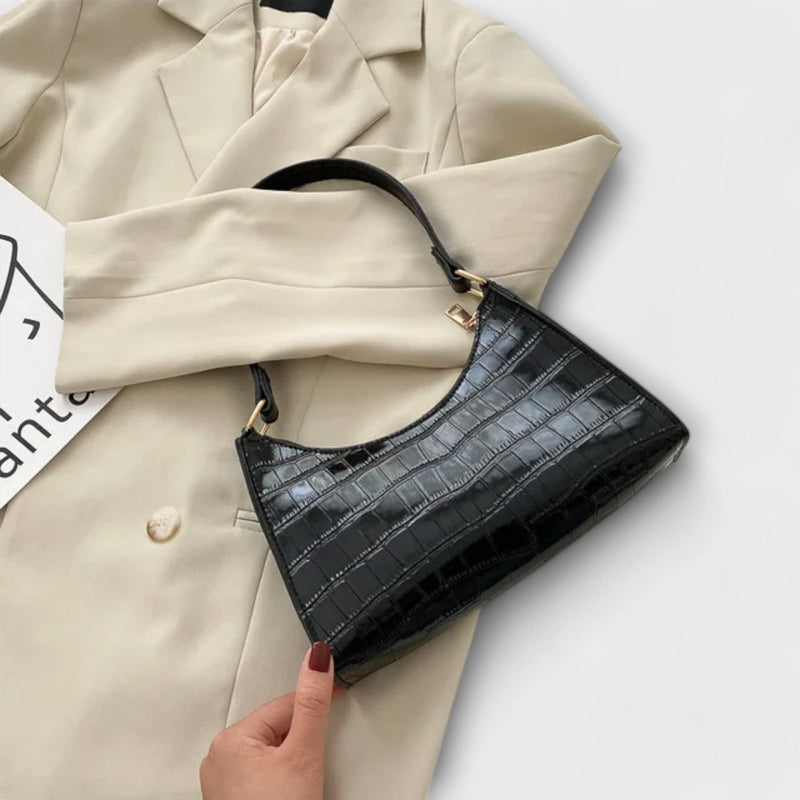 Olivia - lesklá kožená taška