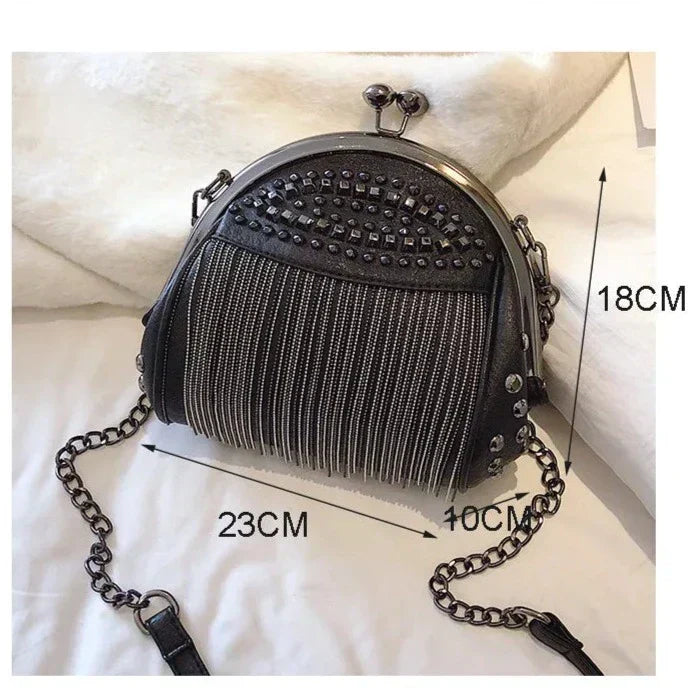 Kabelka Lina™ s uzávěrem Kiss-Lock | Retro elegantní nezbytnost