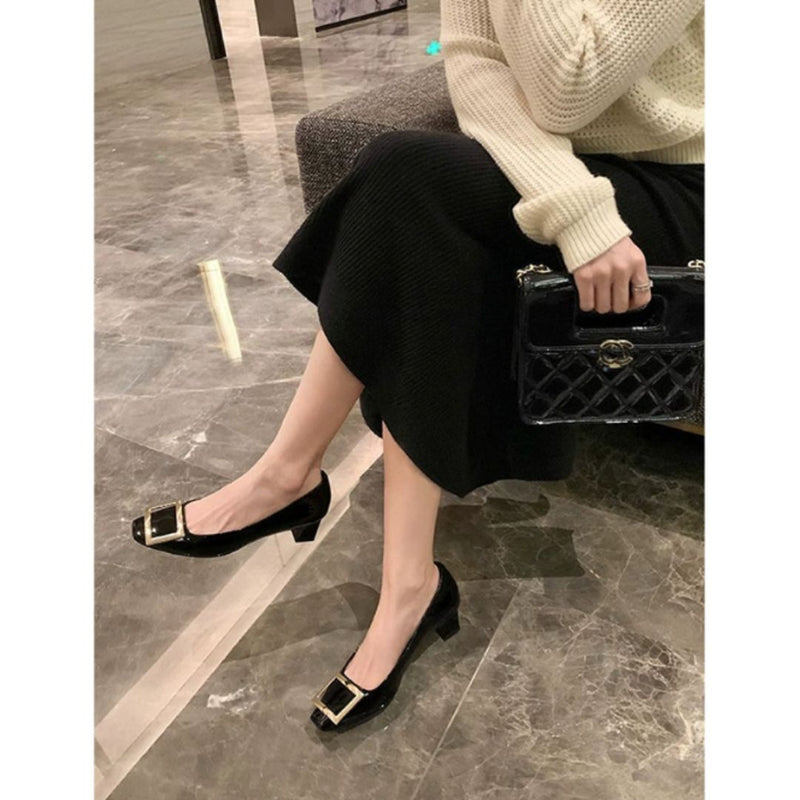 Teona™ | Elegantní sandály se čtvercovou špičkou a středním podpatkem