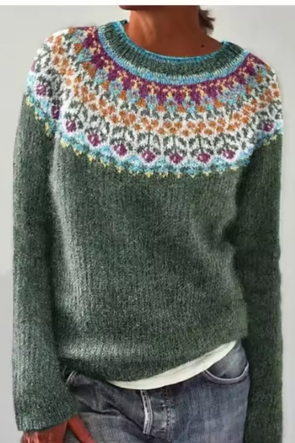 Silvana™ - Pohodlný retro svetr