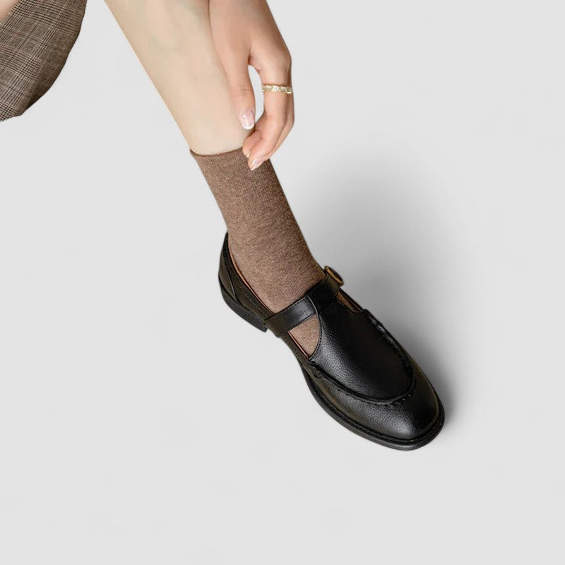 Avery™ – Ortopedické Mary Jane boty se čtvercovou špičkou